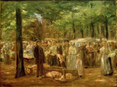 Schweinemarkt in Haarlem von Max Liebermann
