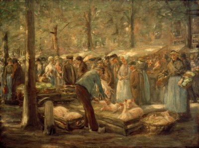 Schweinemarkt in Haarlem von Max Liebermann