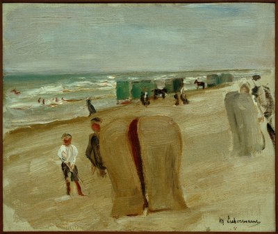 Strandszene in Noordwijk von Max Liebermann