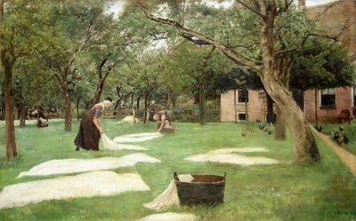 Das Bleichen von Leinen, 1882 von Max Liebermann