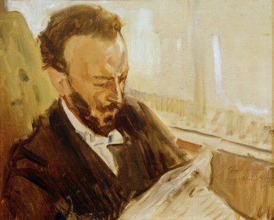 Francisco d’Andrade, Zeitung lesend von Max Slevogt