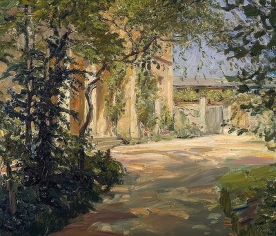 Landhaus in Godramstein. 1909 von Max Slevogt