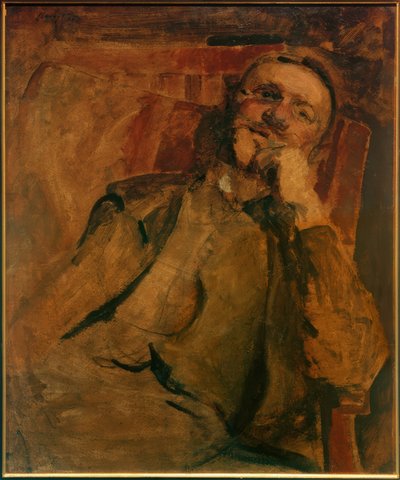 Selbstbildnis auf dem Stuhl von Max Slevogt
