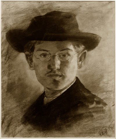 Selbstbildnis mit Hut von Max Slevogt