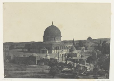 Jerusalem, Omar-Moschee; Palästina von Maxime Du Camp