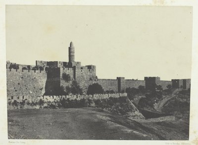 Jerusalem, Westlicher Teil der Mauern; Palästina von Maxime Du Camp