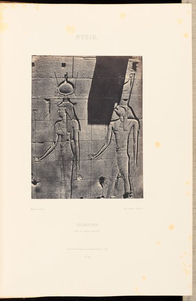 Nubien. Kalabscheh. Isis und Horus-Arsiési von Maxime Du Camp