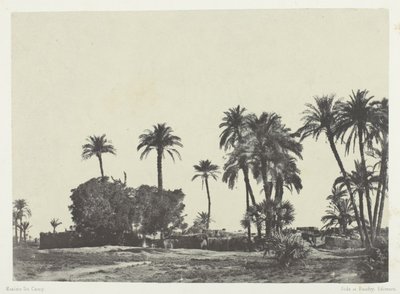 Dorf Hamameh, Oberägypten von Maxime Du Camp