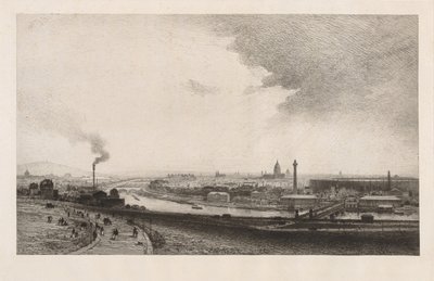 Paris im Jahr 1867, Blick vom Trocadero von Maxime Lalanne