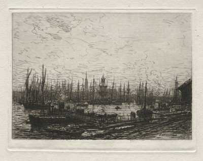 Hafen von Bordeaux von Maxime Lalanne