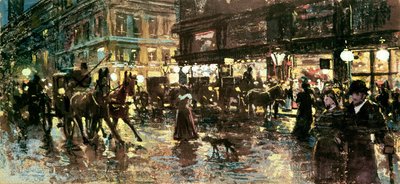 Die Ringstraße bei Nacht, Wien von Maximilian Lenz