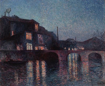 Der Fluss Sambre in Charleroi, 1896 von Maximilien Luce