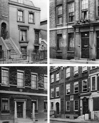 Vier Londoner Häuser berühmter Männer, London, 1926-1927 von McLeish