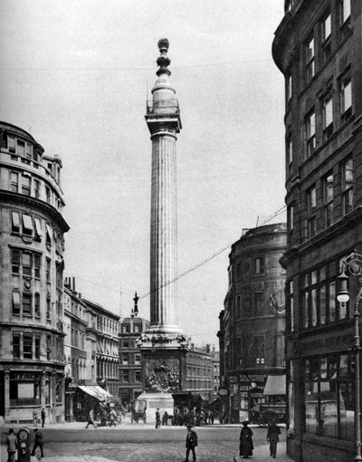 Das Monument zum Großen Brand von London, 1926-1927 von McLeish