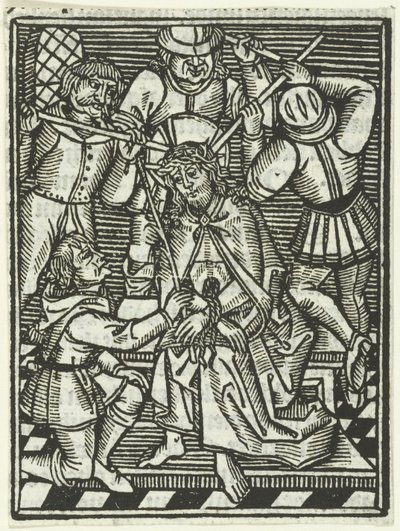 Die Dornenkrönung von Meester van de Delbecq Schreiber Passie (attributed to)