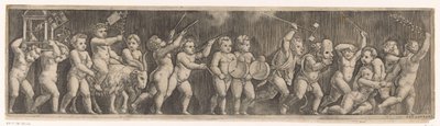 Fries mit Umzug von Putti von Meester van de Dobbelsteen