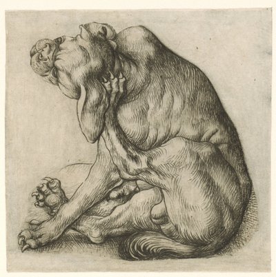 Kratzender Hund von Meester van het Amsterdamse Kabinet
