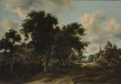 Eingang zu einem Dorf, ca. 1665 von Meindert Hobbema
