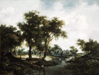 Die Wassermühle von Meindert Hobbema