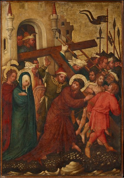 Kreuztragung Christi von Meister der St. Lambrechter Votivtafel