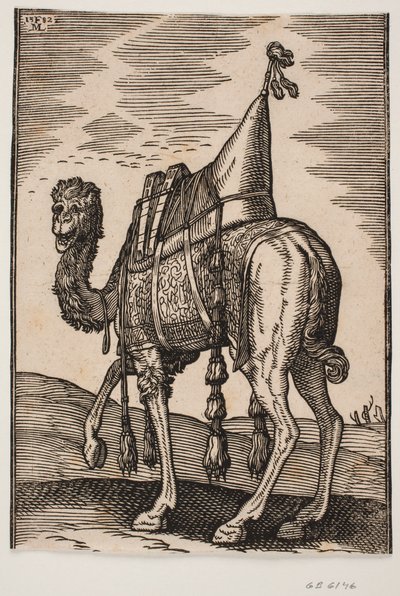 Ein gesatteltes Kamel von Melchior Lorck