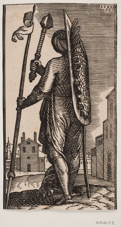 Ein Schurke von hinten gesehen von Melchior Lorck