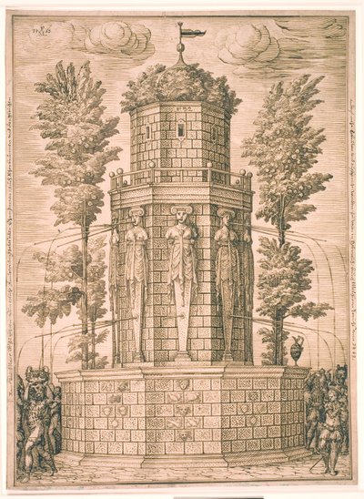 Brunnen mit Karyatiden von Melchior Lorck