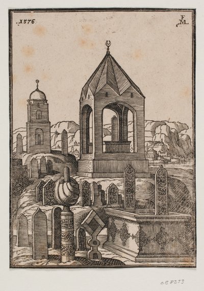 Türkische Gräber von Melchior Lorck