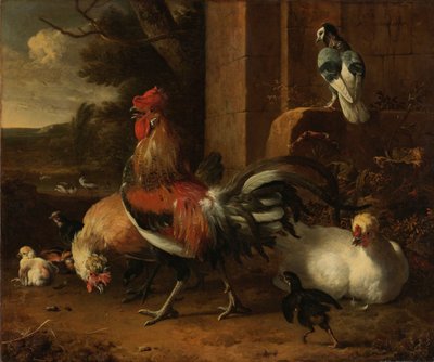 Ein Geflügelhof von Melchior d