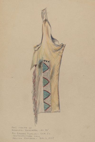 Hirschlederhose mit Perlenstickerei von Melita Hofmann