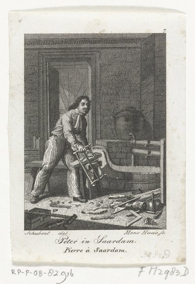 Peter der Große in Zaandam, 1697 von Meno Haas