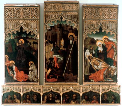 Triptychon von Santa Clara, 1486 von Mestre Hilarius