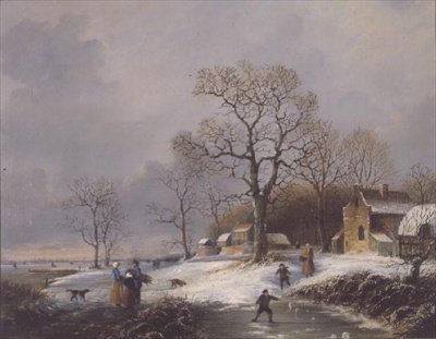Niederländische Winterszene von Michael Matthews