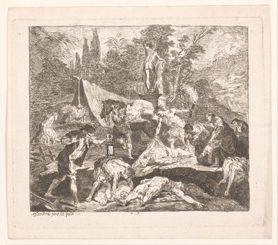Begräbnis der Toten von Michel Francois Dandre Bardon
