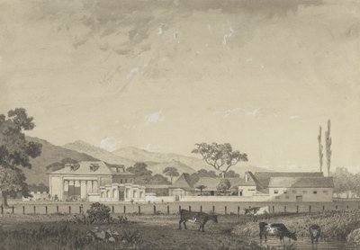 Residenz auf dem Orange Grove Anwesen, Tacarigua von Michel Jean Cazabon