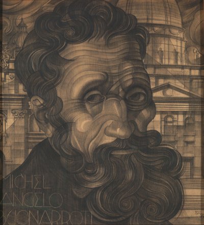 Porträt von Michelangelo Buonarroti von Michel de Klerk