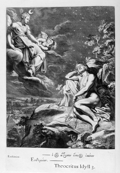 Der Mond und Endymion, 1655 von Michel de Marolles