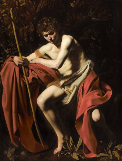 Johannes der Täufer in der Wüste von Michelangelo Merisi Caravaggio