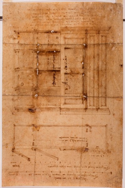 Schrankzeichnung von Michelangelo (after) Buonarroti