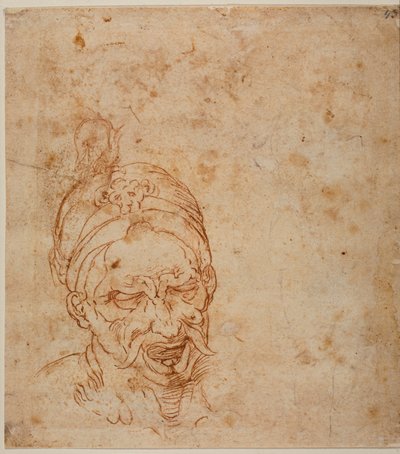 Orientalische Kopfstudie von Michelangelo (after) Buonarroti