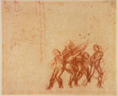 Studien von nackten Figuren von Michelangelo (after) Buonarroti