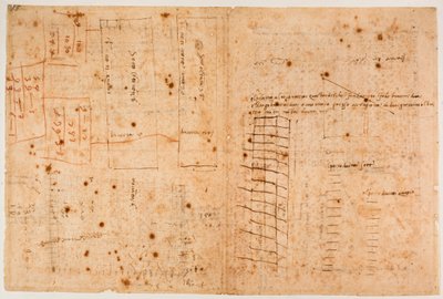 Zählungen der Maurerarbeiten von Michelangelo Buonarroti