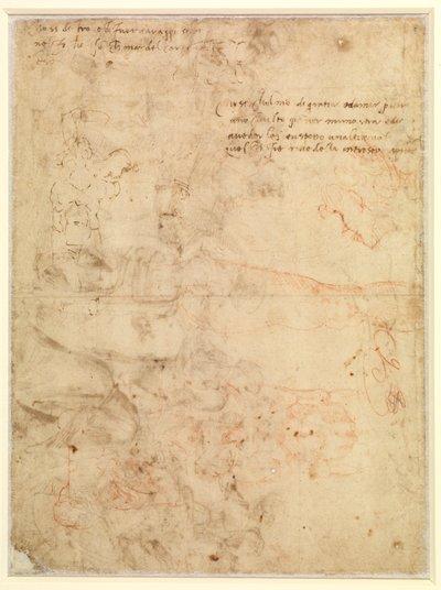 Figurenstudie von Michelangelo Buonarroti
