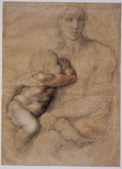 Madonna und Kind, ca. 1525 von Michelangelo Buonarroti
