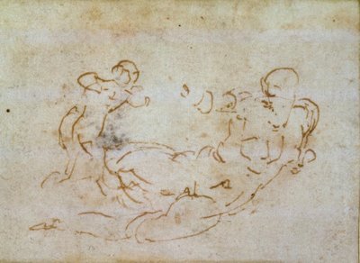 Studie zu Venus und Cupido von Michelangelo Buonarroti