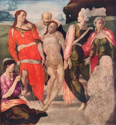 Die Grablegung, um 1500, 1911 von Michelangelo Buonarroti