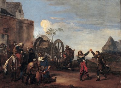 Bambocciata Kinderei, erstes Drittel des 17. Jahrhunderts von Michelangelo Cerquozzi