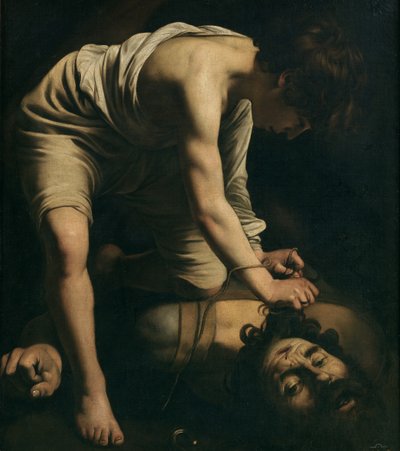 David mit dem Kopf von Goliath von Michelangelo Merisi Caravaggio
