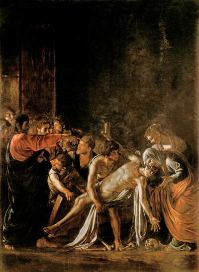 Auferstehung des Lazarus von Michelangelo Merisi Caravaggio