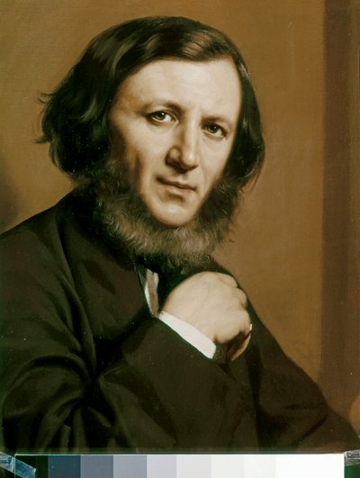 Robert BROWNING, Porträt (Detail) von Michele Gordigiani